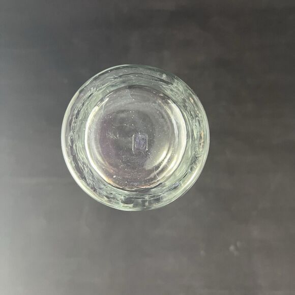 Set Of 2 Vintage Anchor Hocking Dimpled Heart Scalloped Edge Clear Glass Vase - Picture 9 of 13